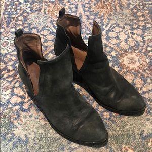 Distressed western booties